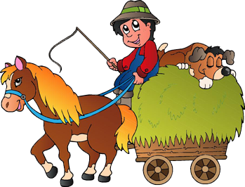 Alfombra vinílica infantil caballito de madera con carrito - TenVinilo