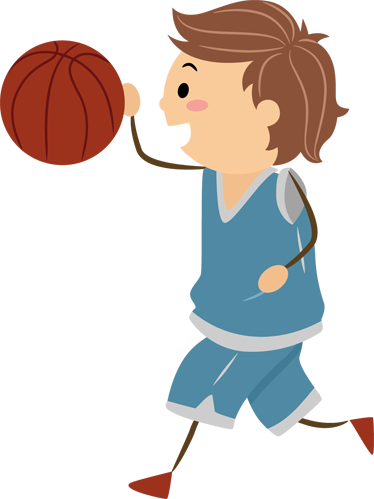 Alfombra vinílica infantil niño baloncesto - TenVinilo
