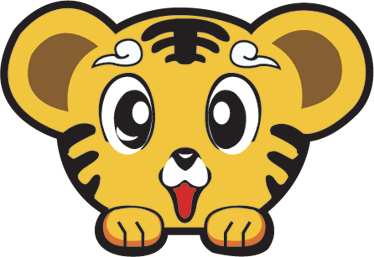Alfombra vinílica infantil tigre feliz - TenVinilo