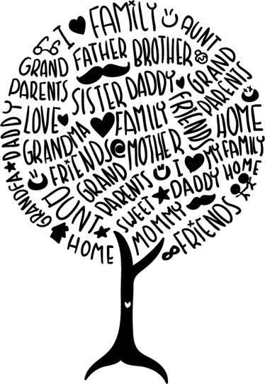 Alfombra vinílica dormitorio términos familiares - TenVinilo