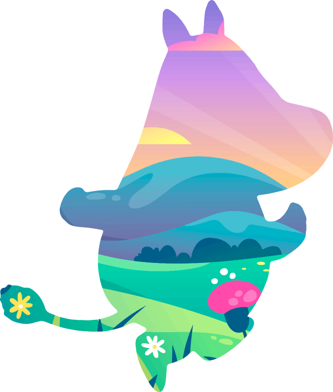 Alfombra vinílica infantil mundo moomin - TenVinilo