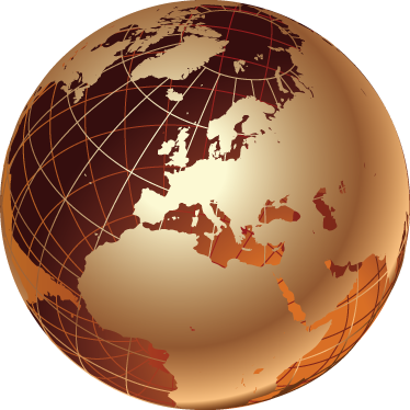 Alfombra vinílica mapamundi vinilo dorado europa - TenVinilo