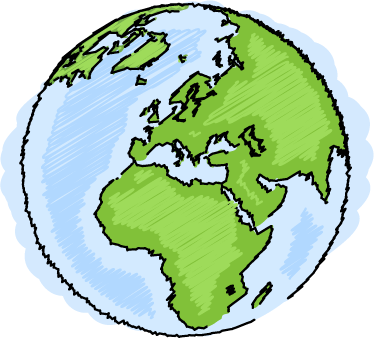 Alfombra vinílica mapamundi ilustración tierra - TenVinilo