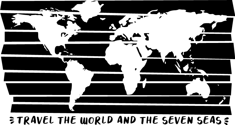 Alfombra vinílica mapamundi viajar por el mundo - TenVinilo