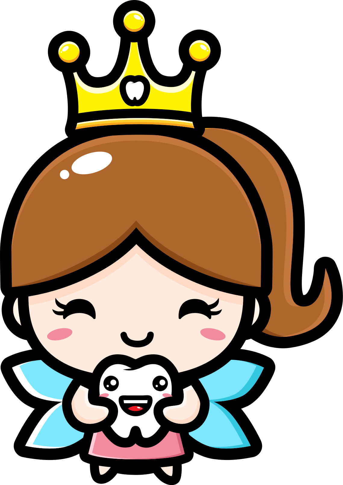 Alfombra vinílica infantil diseño de hada de los dientes - TenVinilo