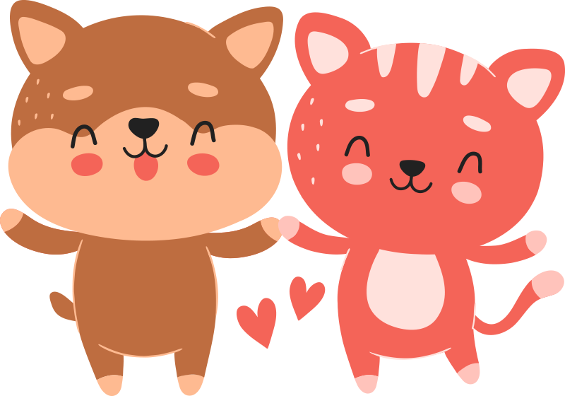 Alfombra vinílica infantil insignia de amistad canina - TenVinilo