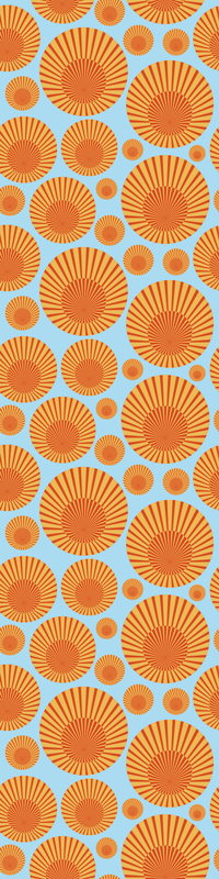 Alfombra vinílica cocina frigorífico sol 70's - TenVinilo