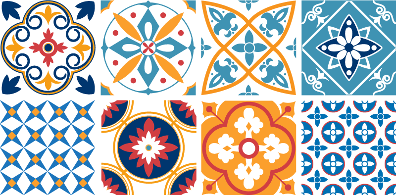 Alfombra vinílica cocina sevrinia azulejos cemento - TenVinilo
