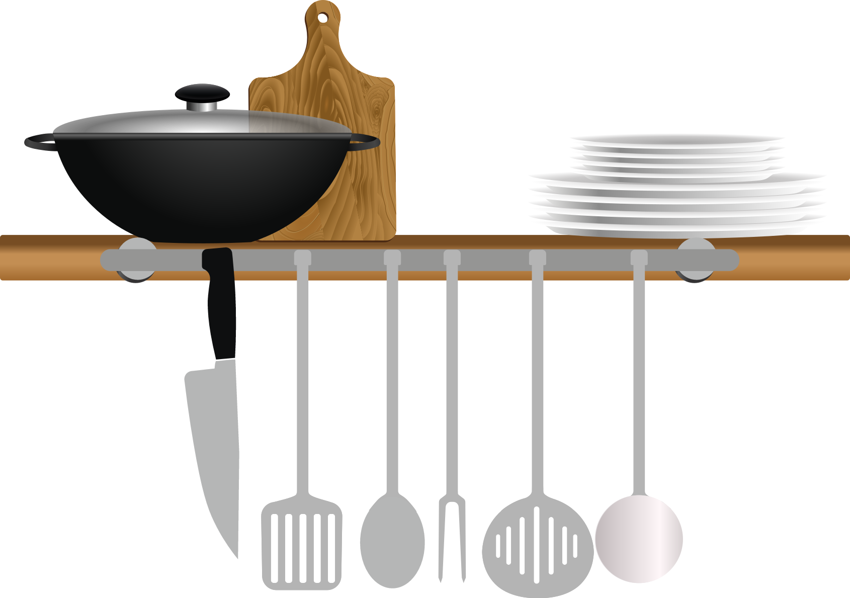 Alfombra vinílica cocina escurridor de platos y tazones - TenVinilo