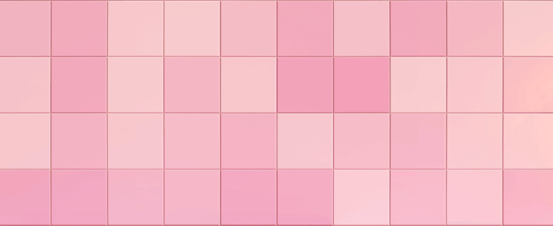 Alfombra vinílica cocina azulejos cuadrados rosas - TenVinilo