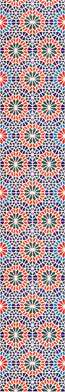 Alfombra vinílica cocina azulejos coloridos y modernos - TenVinilo
