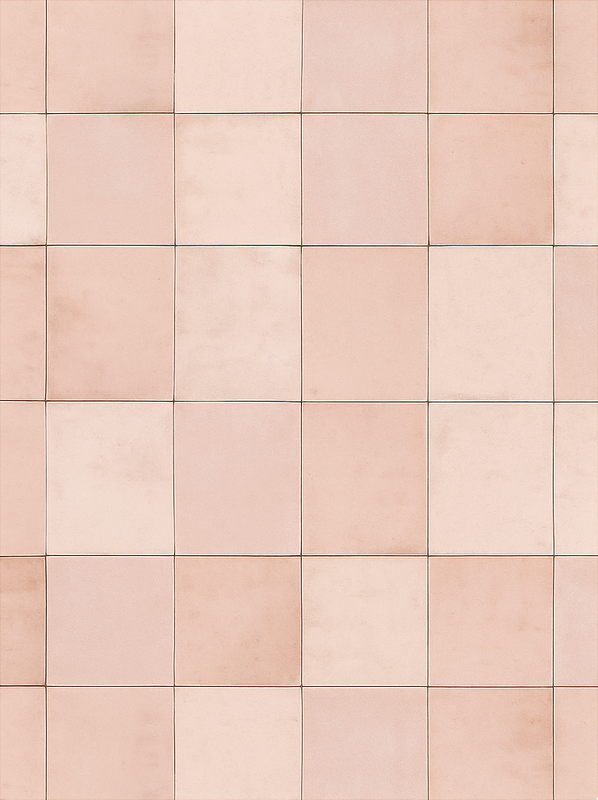 Alfombra vinílica cocina patrón de azulejos rosados - TenVinilo