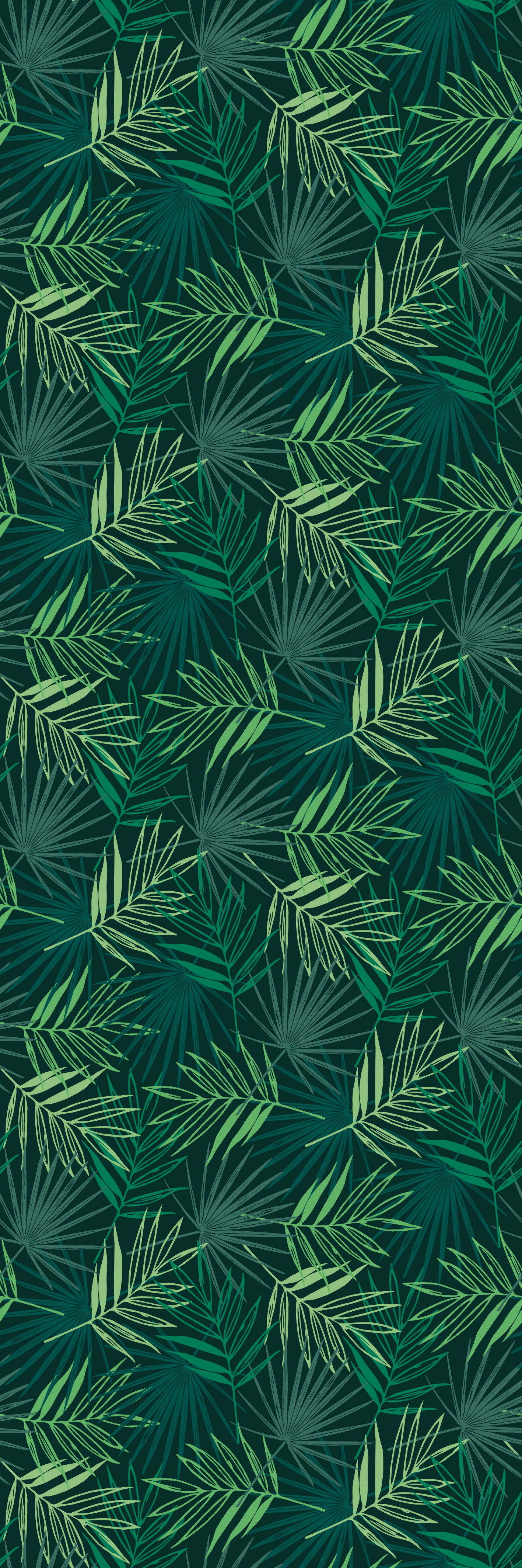 Alfombra vinílica oficina patrón tropical mezcla - TenVinilo