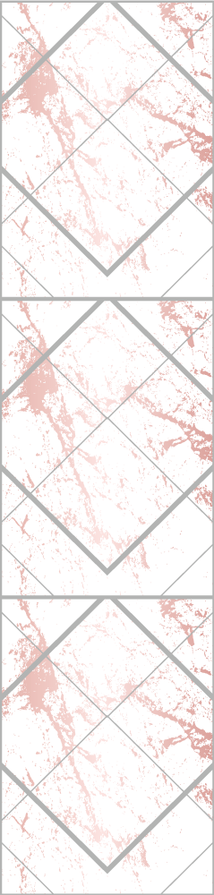 Alfombra vinílica dormitorio contorno mármol rosa y gris - TenVinilo