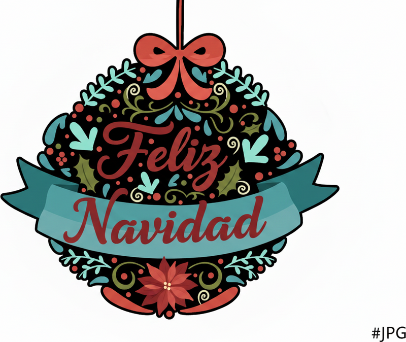 Alfombra vinílica dormitorio feliz navidad - TenVinilo