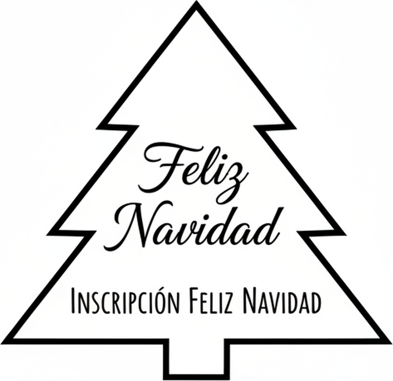 Alfombra vinílica dormitorio inscripción feliz navidad - TenVinilo