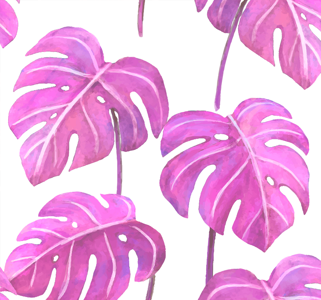 Alfombra vinílica naturaleza monstruosa pintada en rosa - TenVinilo
