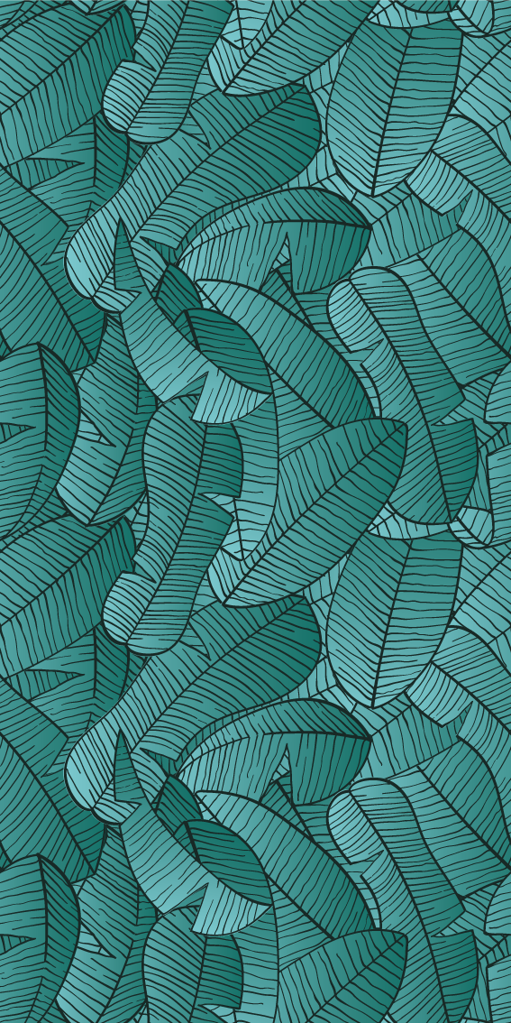 Alfombra vinílica naturaleza diseño palmeras verdes - TenVinilo