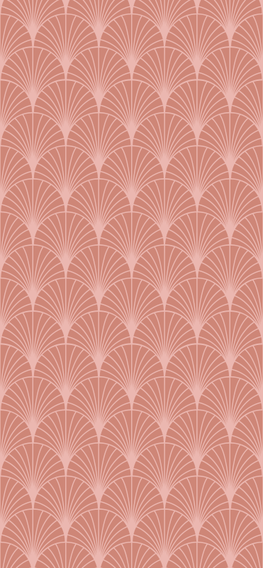 Alfombra vinílica vintage patrón arte palmeras rosa oro - TenVinilo