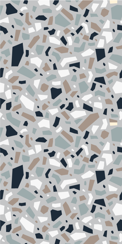 Alfombra vinílica textura colores neutros terrazzo - TenVinilo
