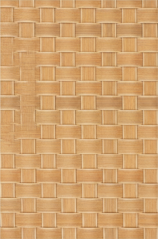 Alfombra vinílica textura trenzado de mimbre natural - TenVinilo