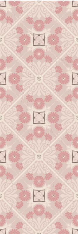 Alfombra vinílica vintage diseño pastel vintage - TenVinilo