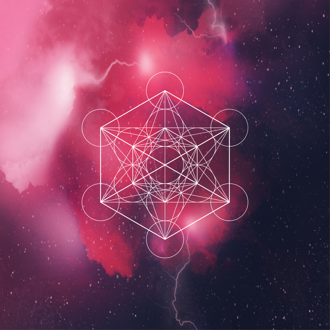 Alfombra vinílica geométrica metatrón - TenVinilo