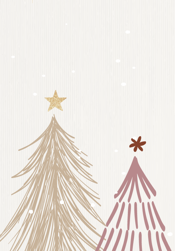 Alfombra vinílica navidad Árbol de navidad minimalista - TenVinilo