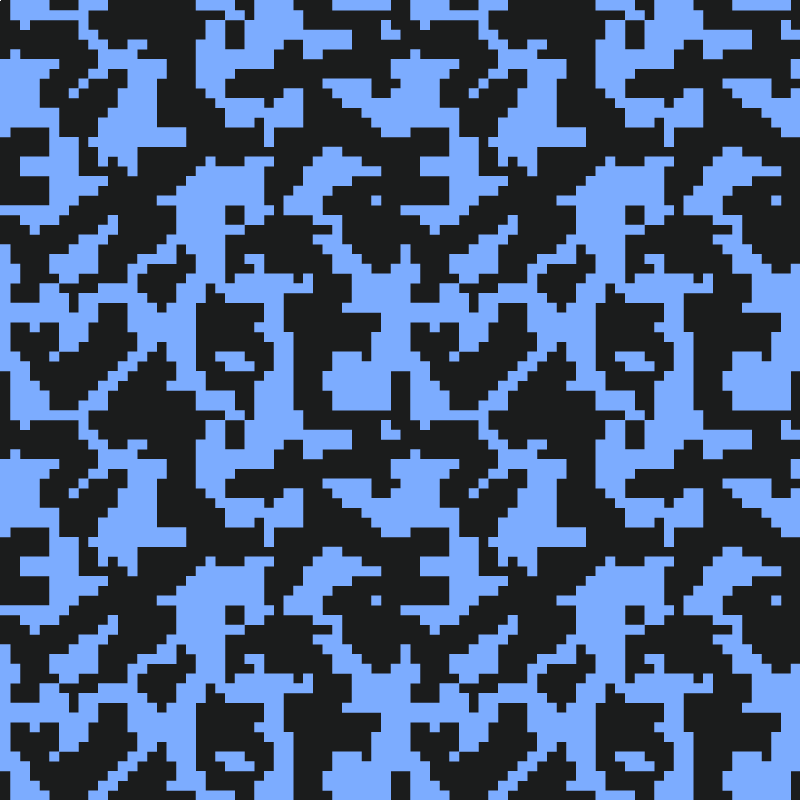 Alfombra vinílica recibidor azul claro y negro abstracto - TenVinilo