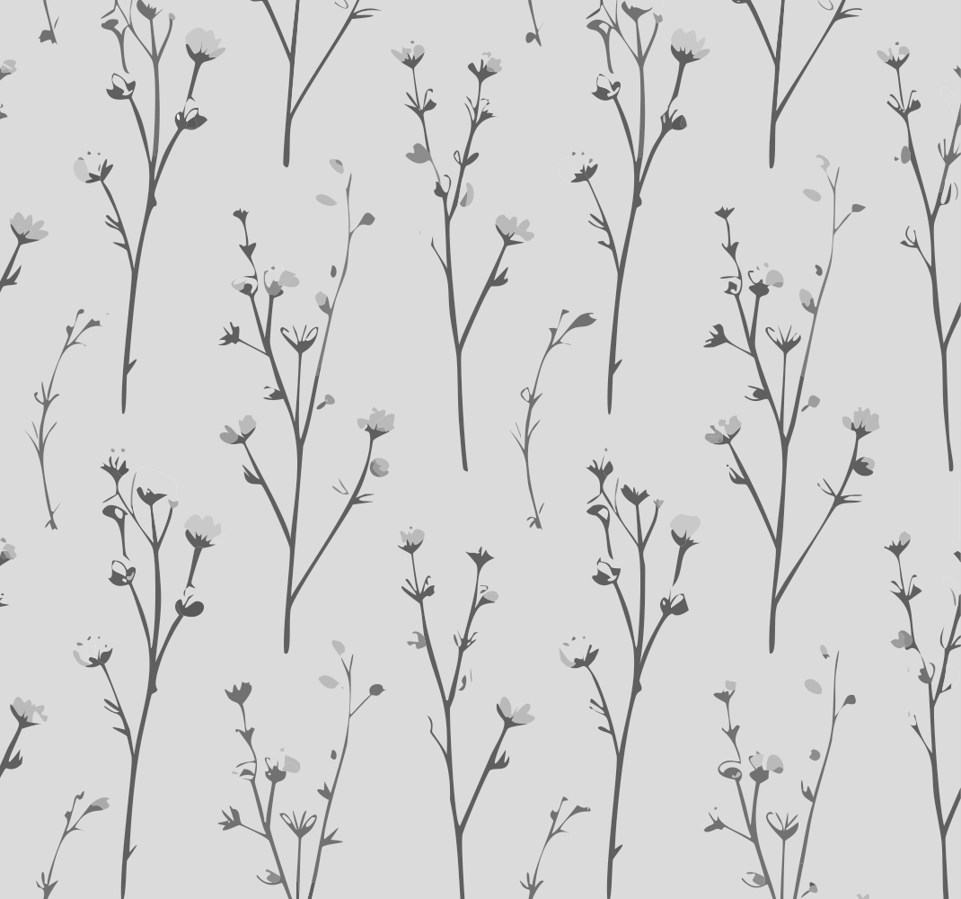 Alfombra vinílica gris patrón árbol de algodón - TenVinilo