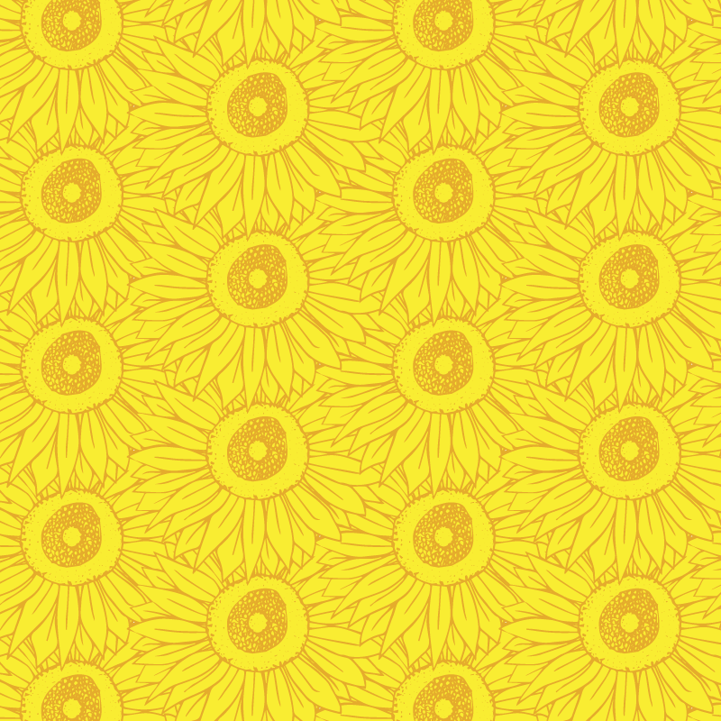 Alfombra vinílica amarilla tonos de girasol claros - TenVinilo