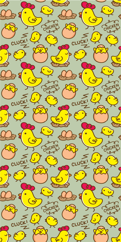 Alfombra vinílica amarilla con diseño de huevos de gallina - TenVinilo