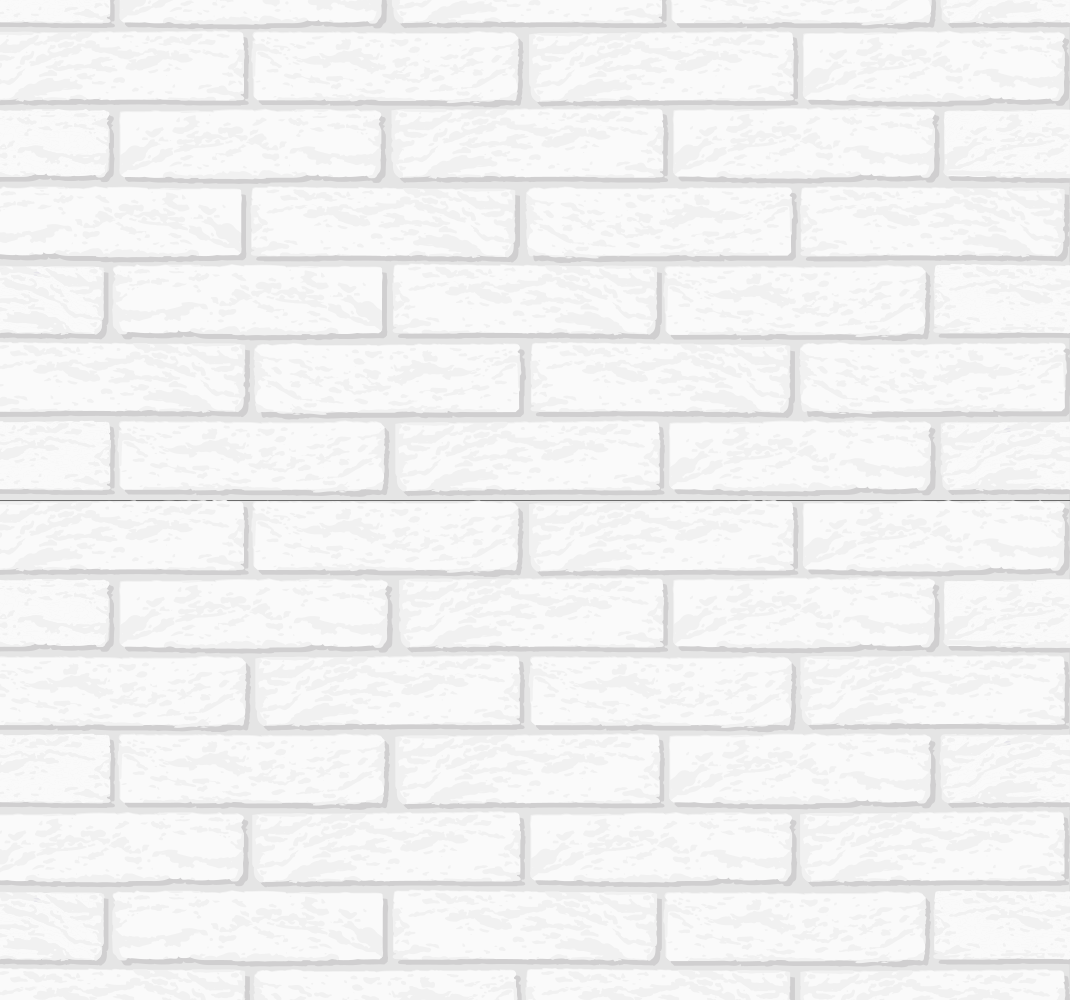 Alfombra vinílica blanca con detalle de muro de ladrillo - TenVinilo
