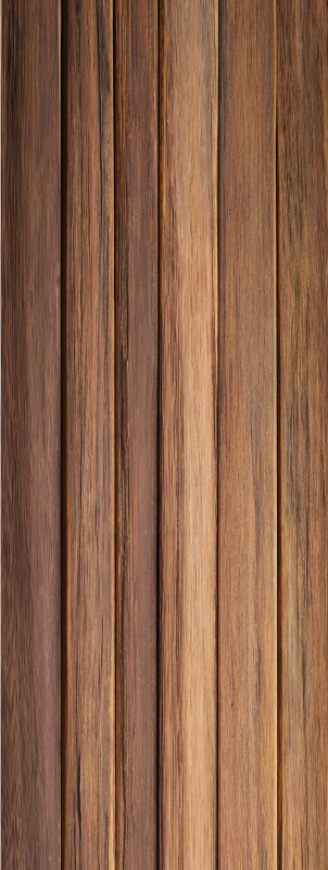 Alfombra vinílica marrón pared y suelo madera envejecida - TenVinilo