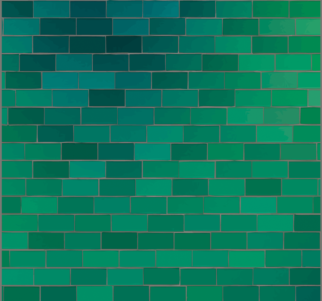 Alfombra vinílica verde textura de baldosas verdes - TenVinilo