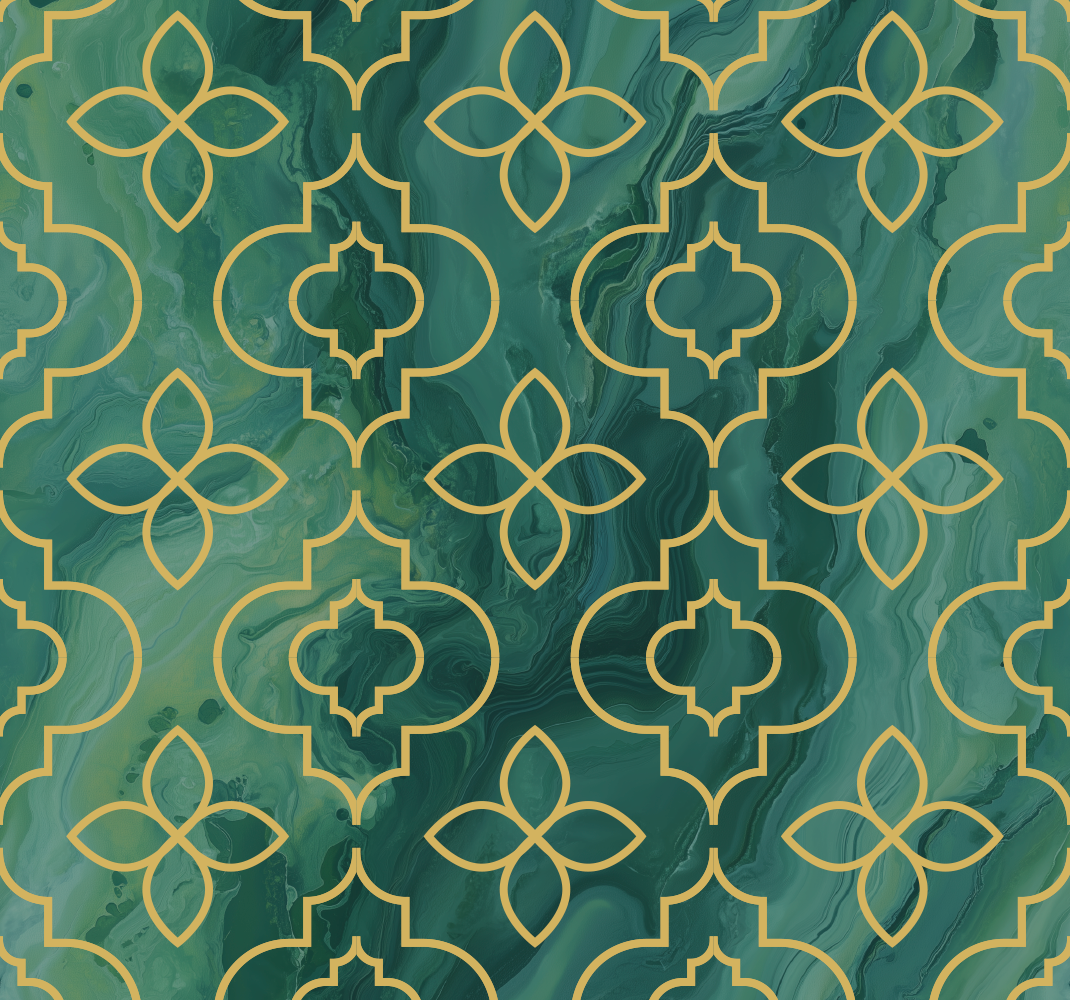 Alfombra vinílica verde turquesa - TenVinilo