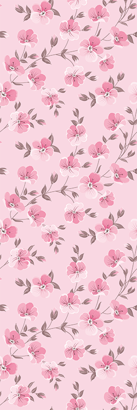 Alfombra vinílica rosa flores rosadas lindas - TenVinilo