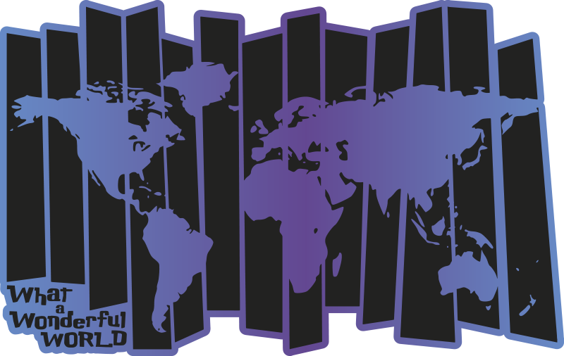 Alfombra vinílica mapamundi maravilloso mundo de vinilo - TenVinilo