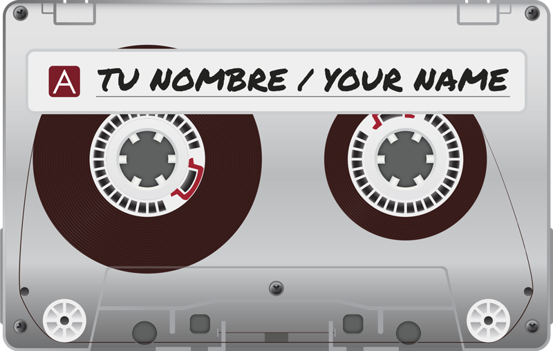 Alfombra vinílica personalizable casete personalizado - TenVinilo