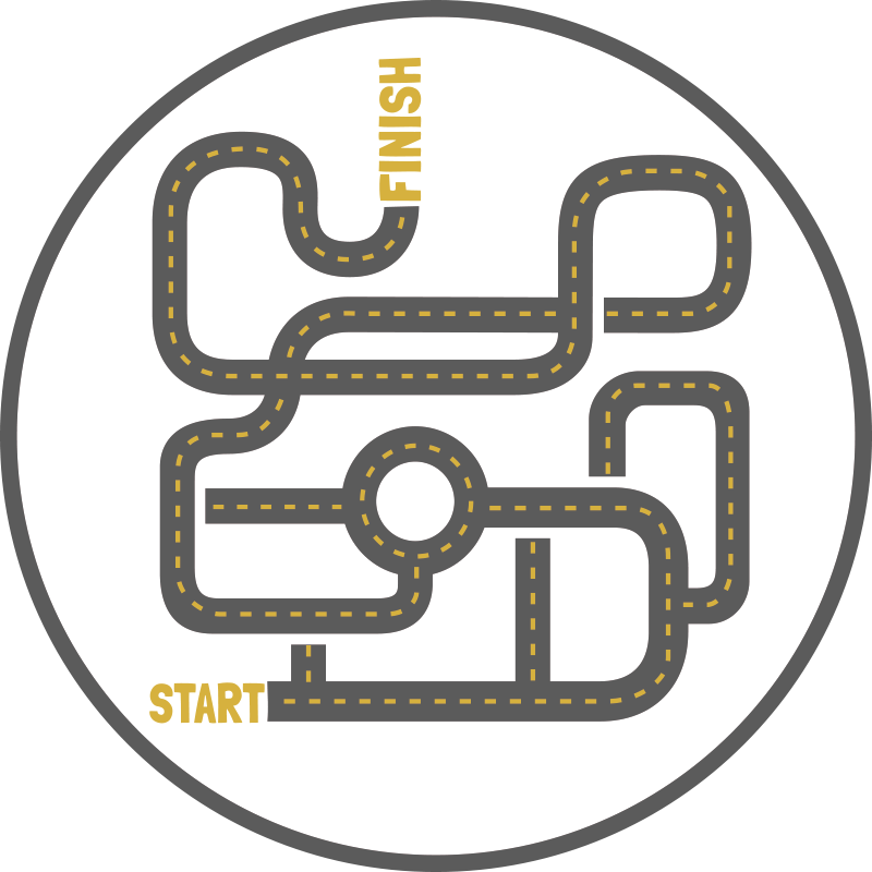 Alfombra vinílica juegos aventura en la carretera - TenVinilo