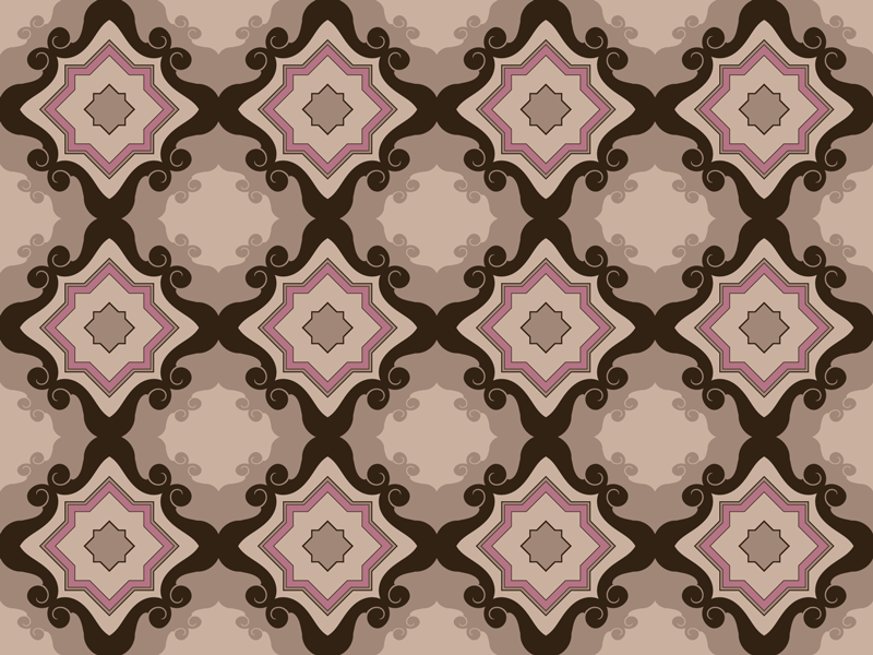 Alfombra vinílica salón patrón de mosaico - TenVinilo