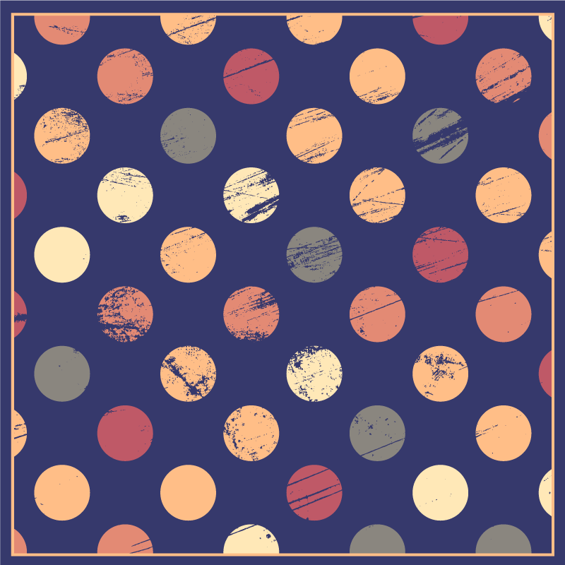 Alfombra vinílica Fondo azul con círculos - TenVinilo