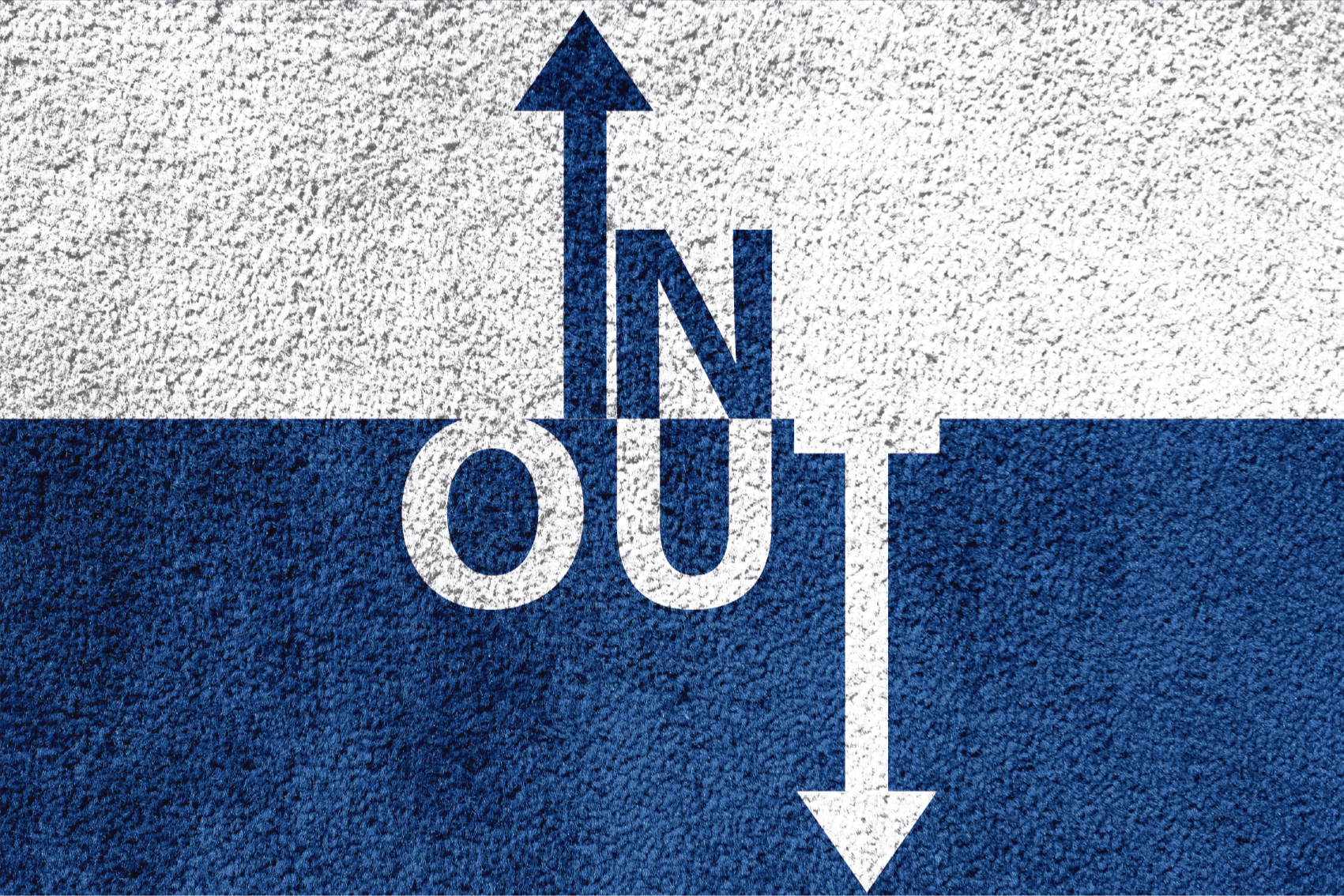 Alfombra vinílica frase en direccional - TenVinilo