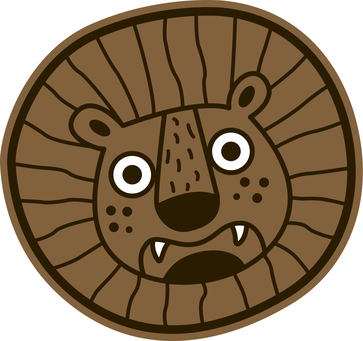 Aflombra vinílica animales León de vinilo alfombra para niños - TenVinilo