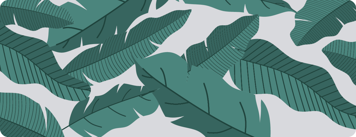 Alfombra vinilo cocina Hojas verdes selva - TenVinilo