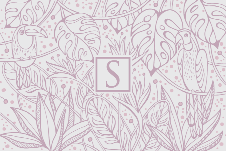 Alfombra vinílica infantil selva con inicial - TenVinilo