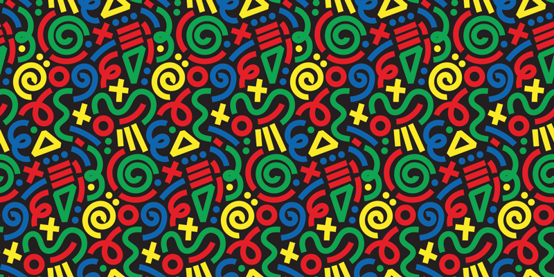 Alfombra vinilo geométrica patrón moderno - TenVinilo