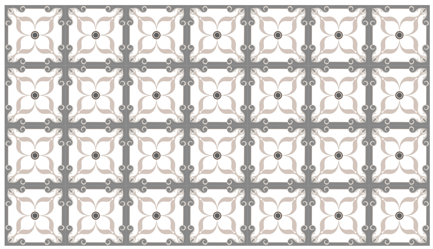 Alfombra vinílica hidráulica patrón incrustado ornamental - TenVinilo