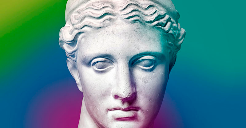 Alfombra vinílica minimalista gradiente escultórico - TenVinilo