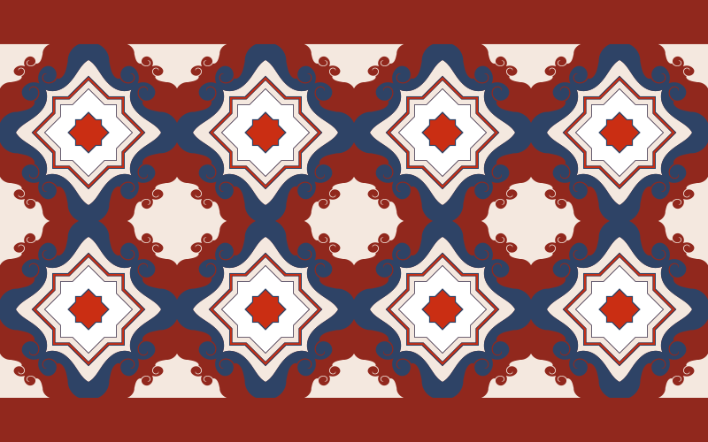 Alfombra vinílica hidráulica simetría de mosaico intrincado - TenVinilo